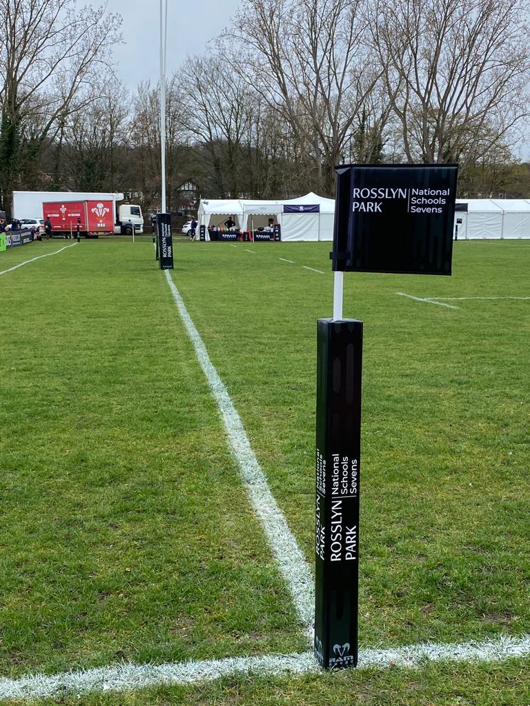 Rosslyn Park Ram Rugby Post Protectors (16"), Corner Pole Protectors,
