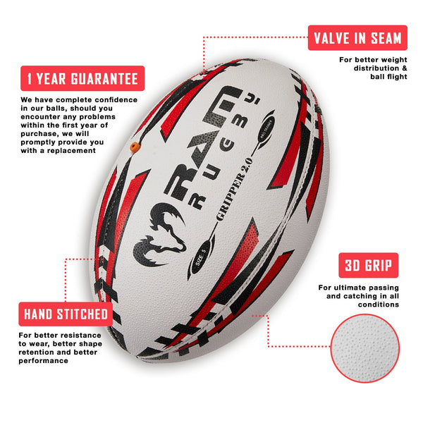 Ram Rugby-Skills Ball Bundle