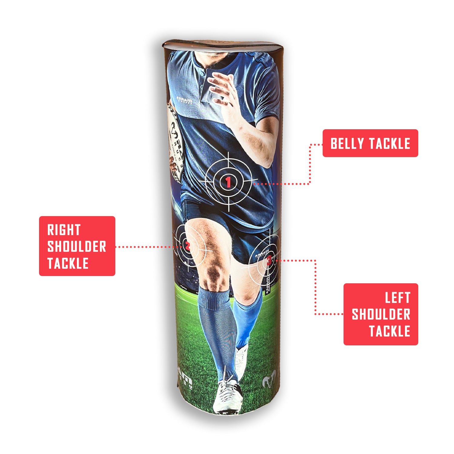 burpee bag tackle rugby Hit 360 Chop Pt 5 Optimum Big Hit Kids Red